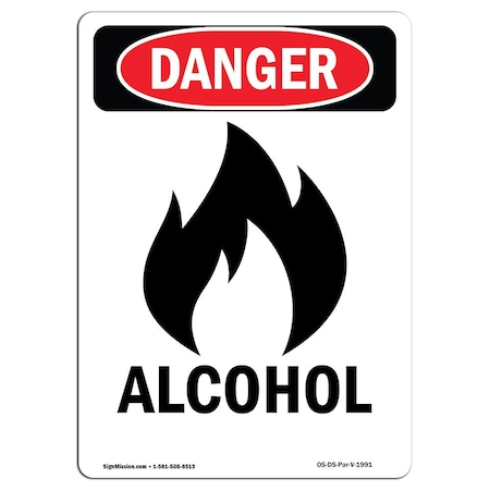 Signmission Safety Sign, OSHA Danger, 14" Height, Aluminum, 1014-V-1991, Portrait OS-DS-A-1014-V-1991